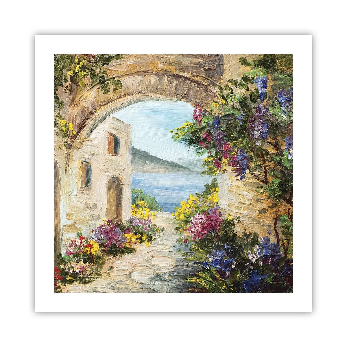 Affiche - Poster - Le charme d'une province côtière - 50x50 cm