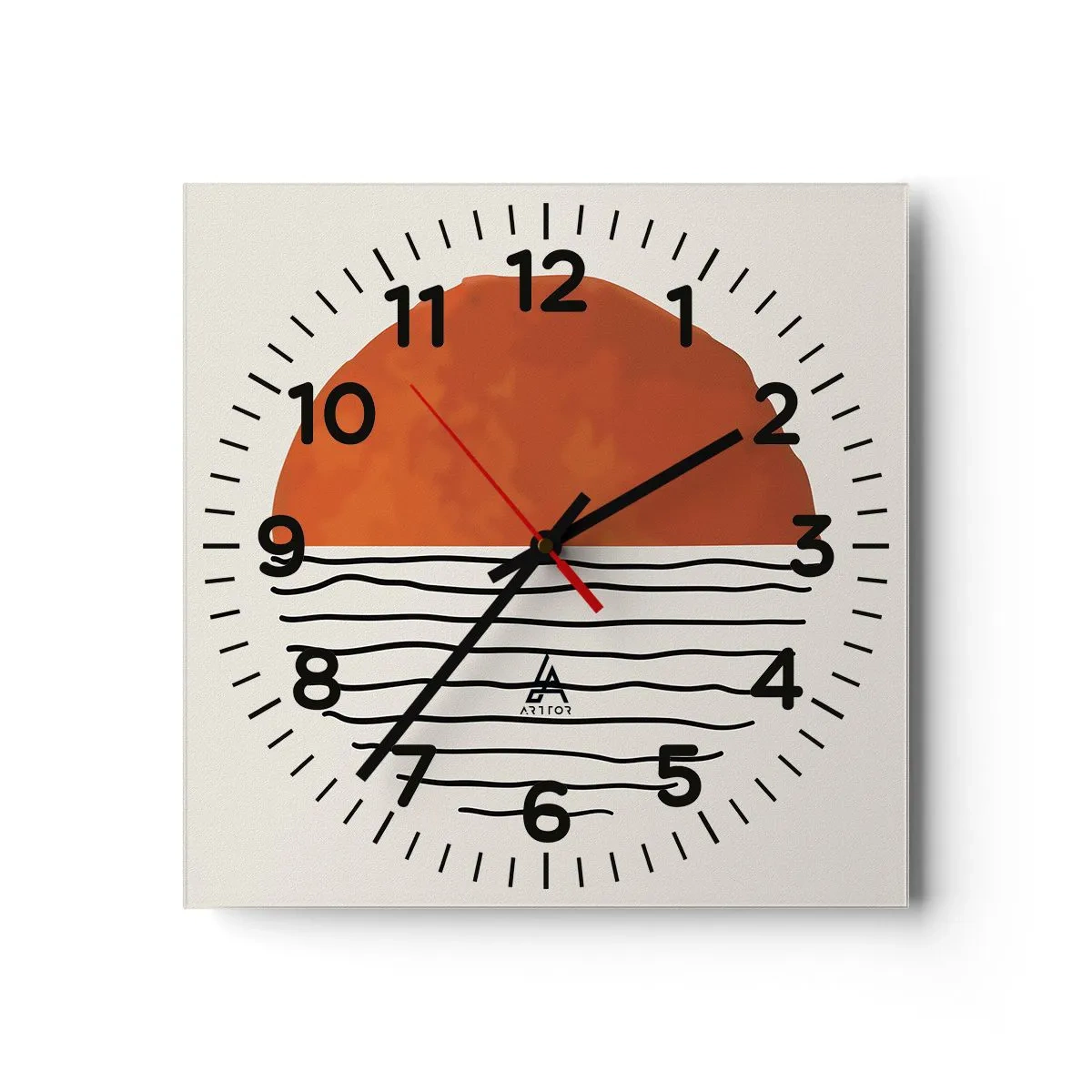 Horloge murale - Pendule murale - Dans un climat japonnais - 40x40 cm