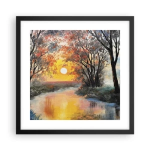 Affiche dans un cadre noir - Poster - Climats de printemps - 40x40 cm