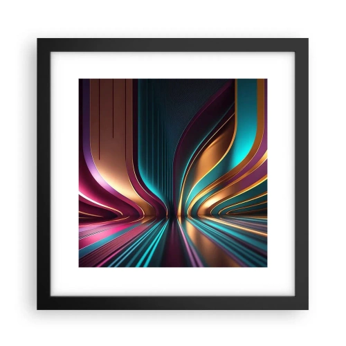 Affiche dans un cadre noir - Poster - Architektura światła - 30x30 cm