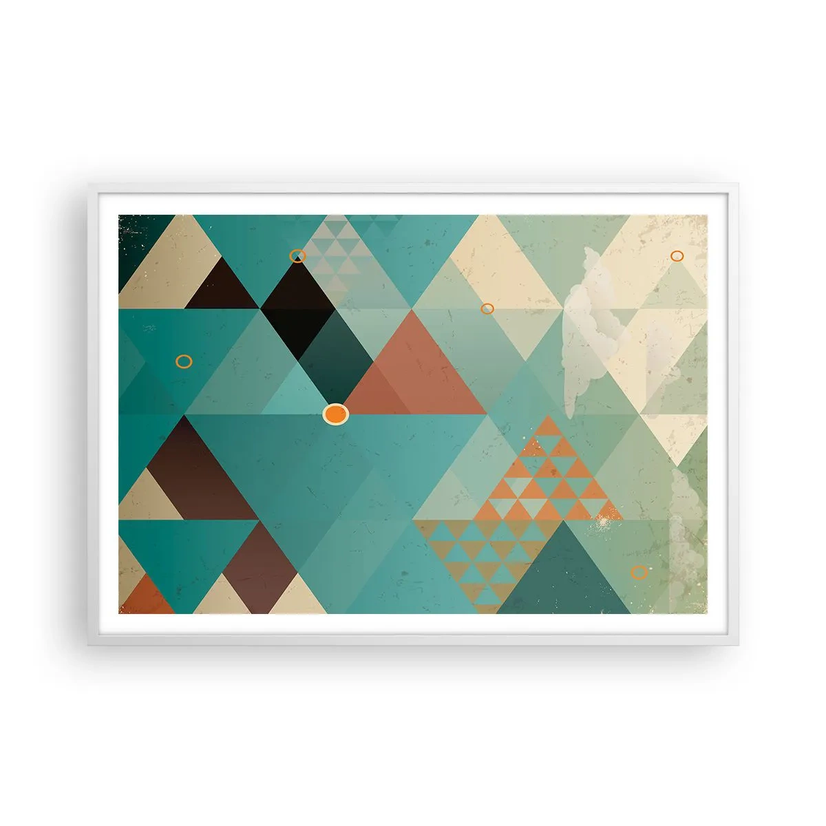 Affiche dans un cadre blanc - Poster - Unité de la multiplicité, multiplicité de l'unité - 100x70 cm