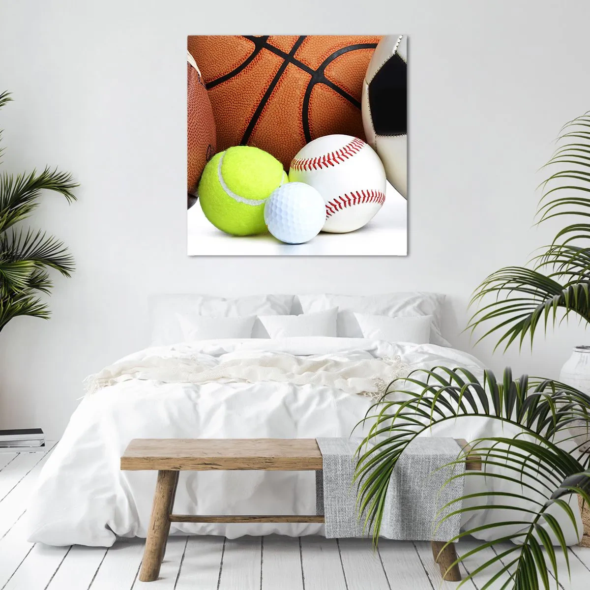 Impression sur toile - Image sur toile - Le football nous connecte ! - 60x60 cm