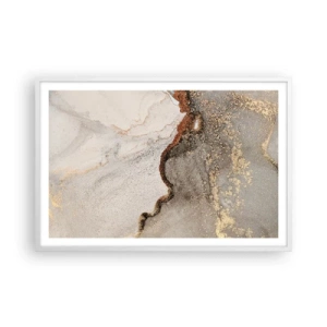 Affiche dans un cadre blanc - Poster - Aux frontières des couleurs - 91x61 cm