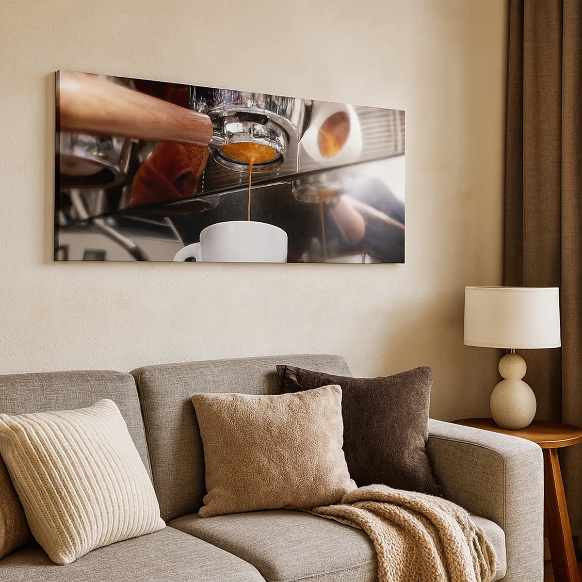 Impression sur toile - Image sur toile - Bon moment de la journée - 30x30 cm