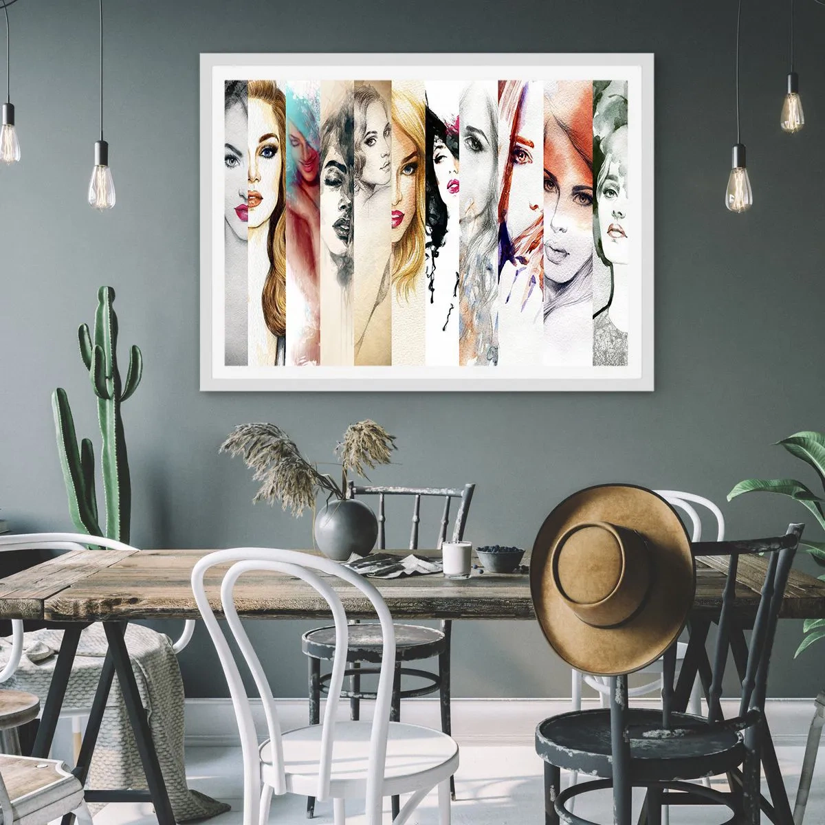 Affiche dans un cadre blanc - Poster - Et c'est toujours TOI - 50x40 cm