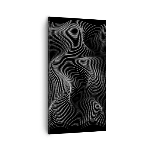 Impression sur toile - Image sur toile - Danse de lumière dans l'espace - 55x100 cm