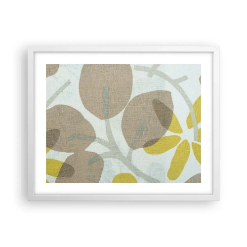 Affiche dans un cadre blanc - Poster - Composition en plein soleil - 50x40 cm