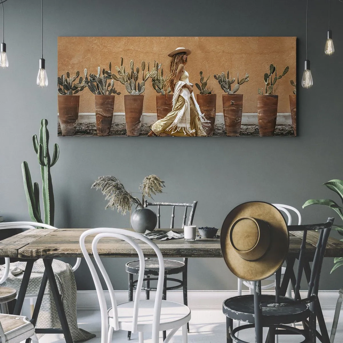 Impression sur toile - Image sur toile - Style hippie - 90x30 cm