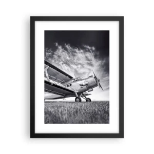 Affiche dans un cadre noir - Poster - Le pèlerin ailé - 30x40 cm