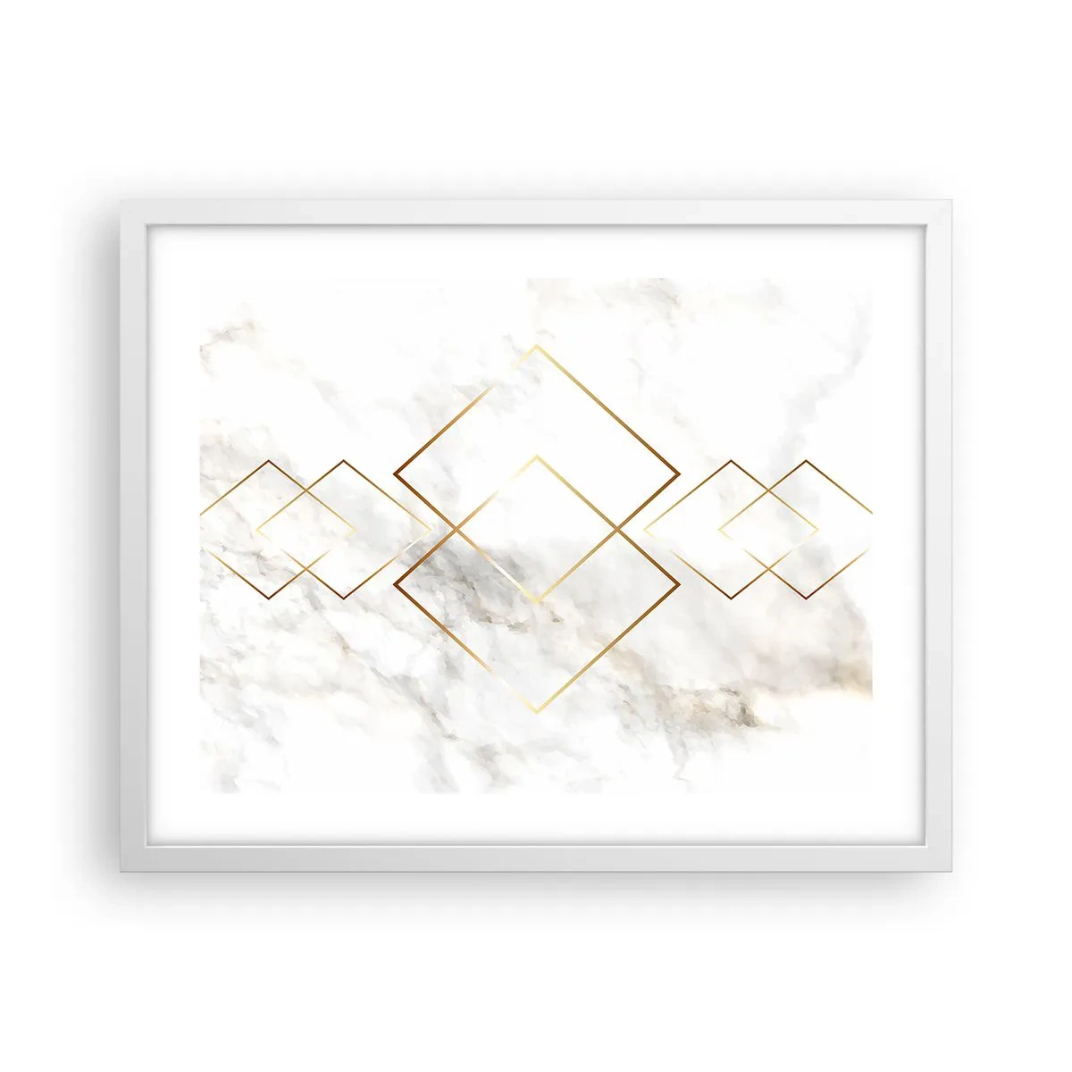 Affiche dans un cadre blanc - Poster - Vue à l'infini - 50x40 cm