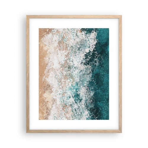 Affiche dans un chêne clair - Poster - Histoires de la mer - 40x50 cm