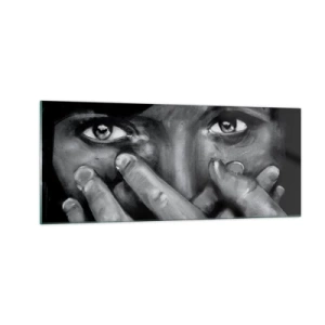 Impression sur verre - Image sur verre - Je ne dirai pas qui a peint - 100x40 cm