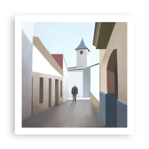 Affiche - Poster - Une promenade ensoleillée - 60x60 cm