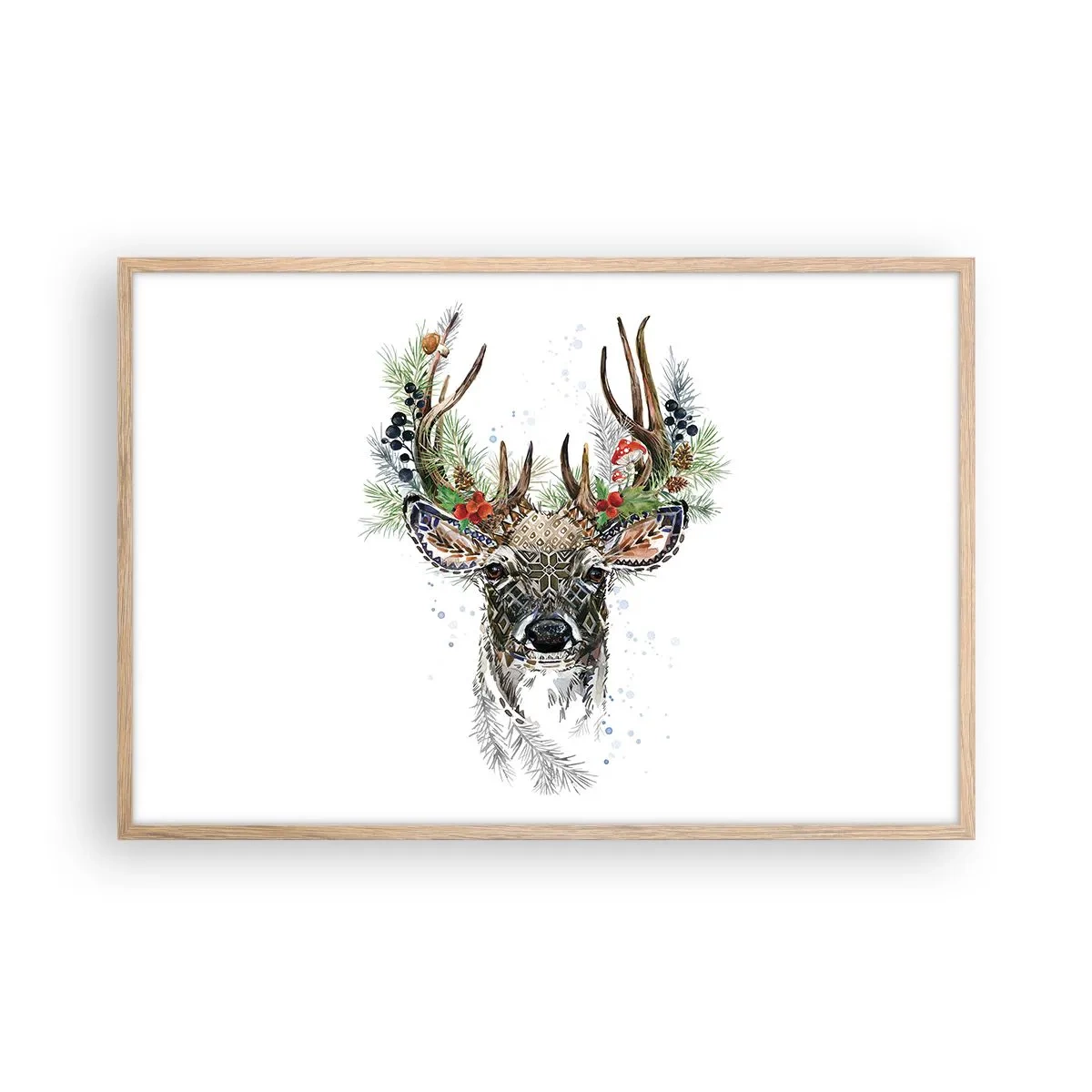 Affiche dans un chêne clair - Poster - En robe de fête - 91x61 cm