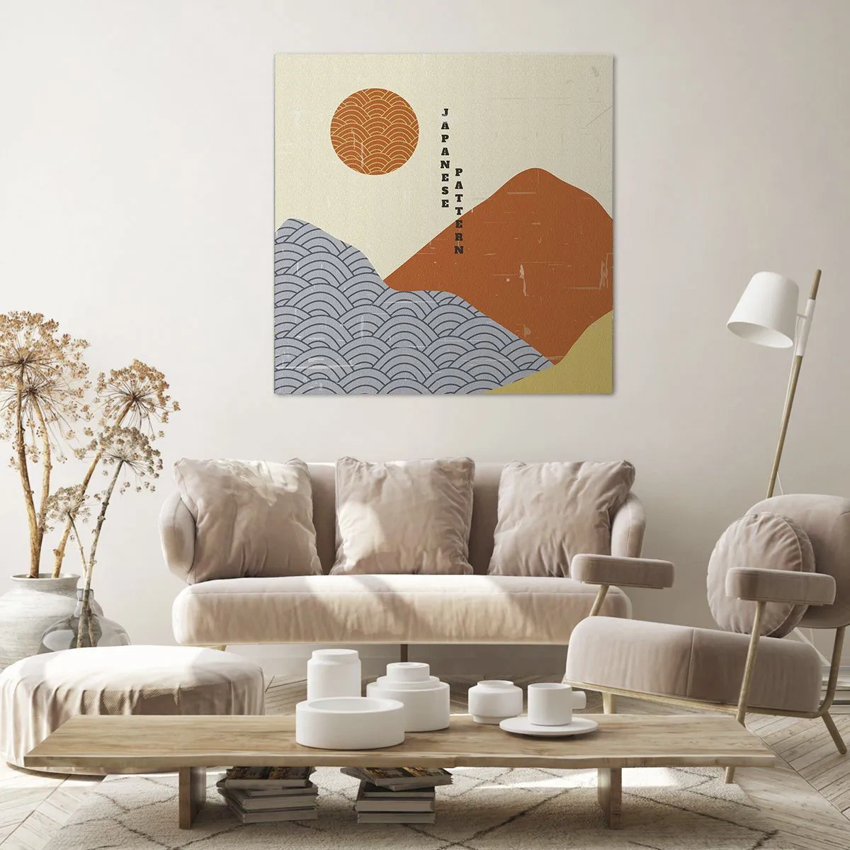 Impression sur toile - Image sur toile - Dans l'esprit japonais - 30x30 cm