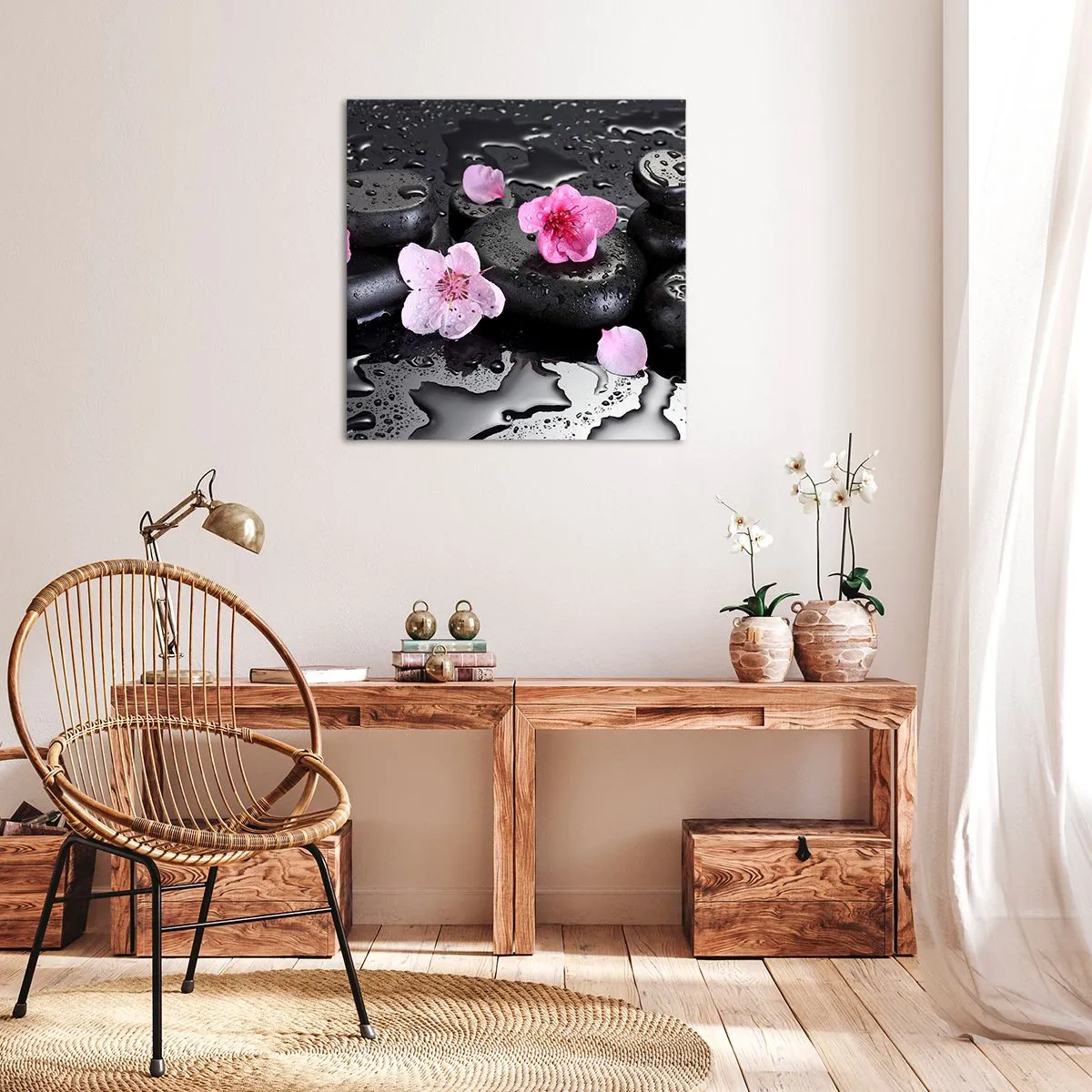 Impression sur toile - Image sur toile - Et le cœur s'allège soudainement - 60x60 cm