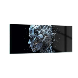 Impression sur verre - Image sur verre - La technologie est une femme - 100x40 cm