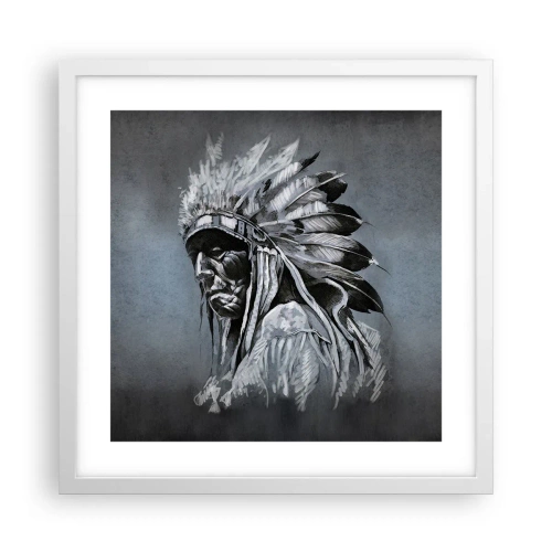 Affiche dans un cadre blanc - Poster - Retour aux sources - 40x40 cm