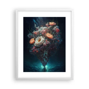 Affiche dans un cadre blanc - Poster - Un étrange jardin - 40x50 cm