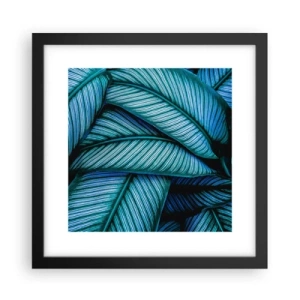 Affiche dans un cadre noir - Poster - Lignes de vie - 30x30 cm