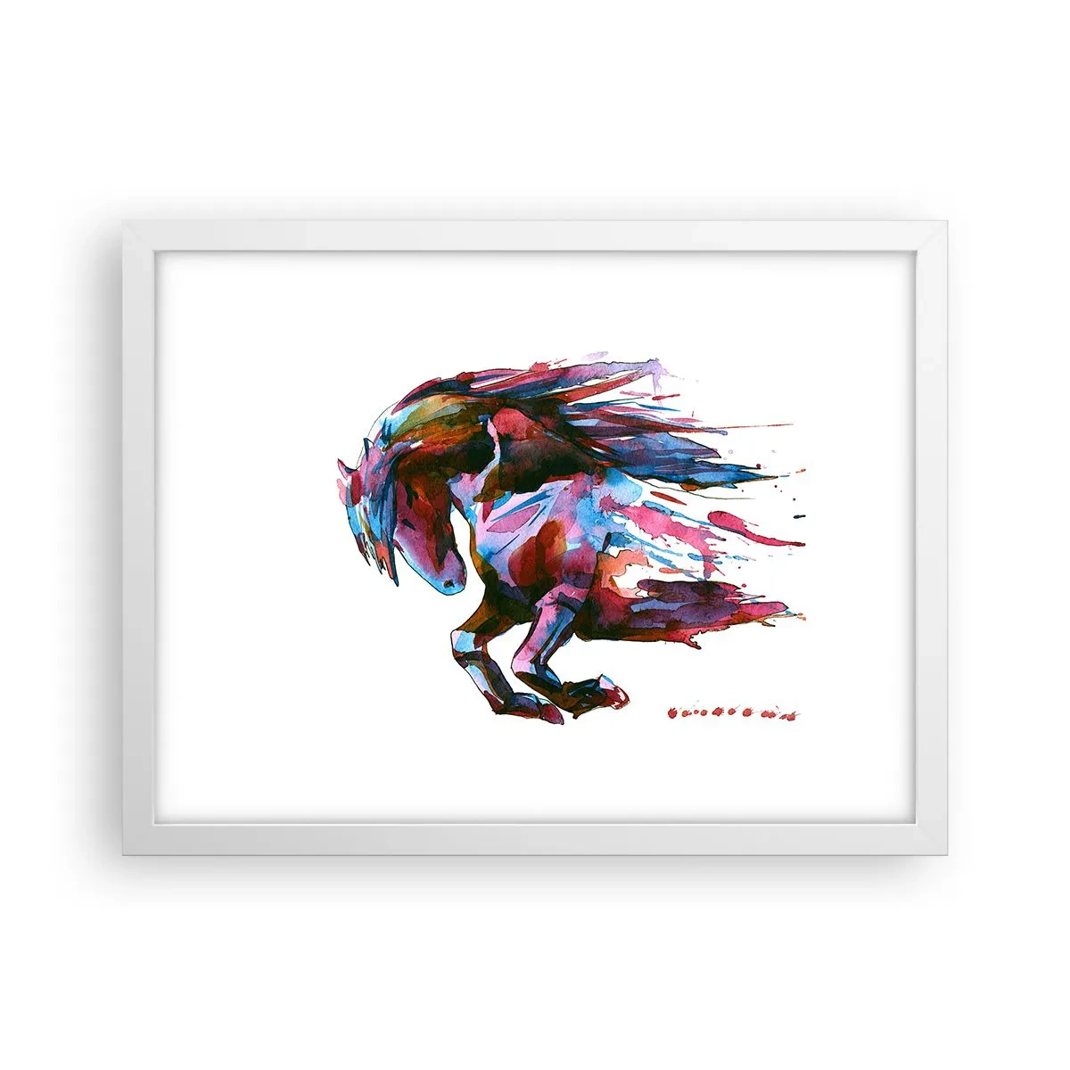 Affiche dans un cadre blanc - Poster - Dans le ravissement - 40x30 cm