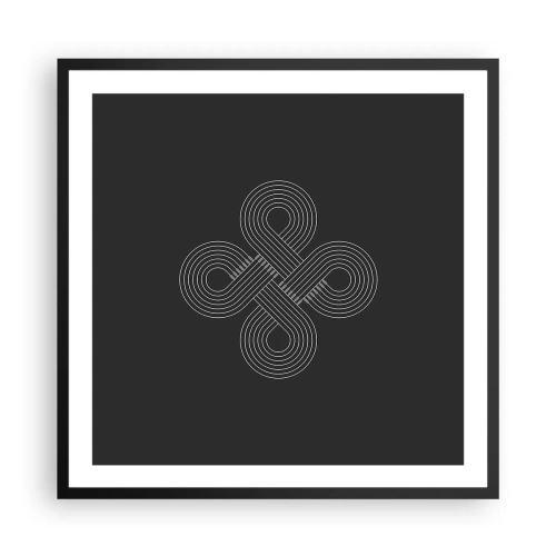 Affiche dans un cadre noir - Poster - Dans l'âme celtique - 60x60 cm