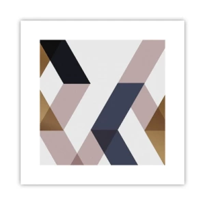 Affiche - Poster - Plats et angles - 30x30 cm