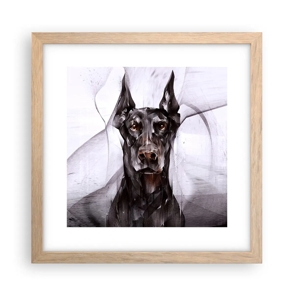 Affiche dans un chêne clair - Poster - Né noble - 30x30 cm