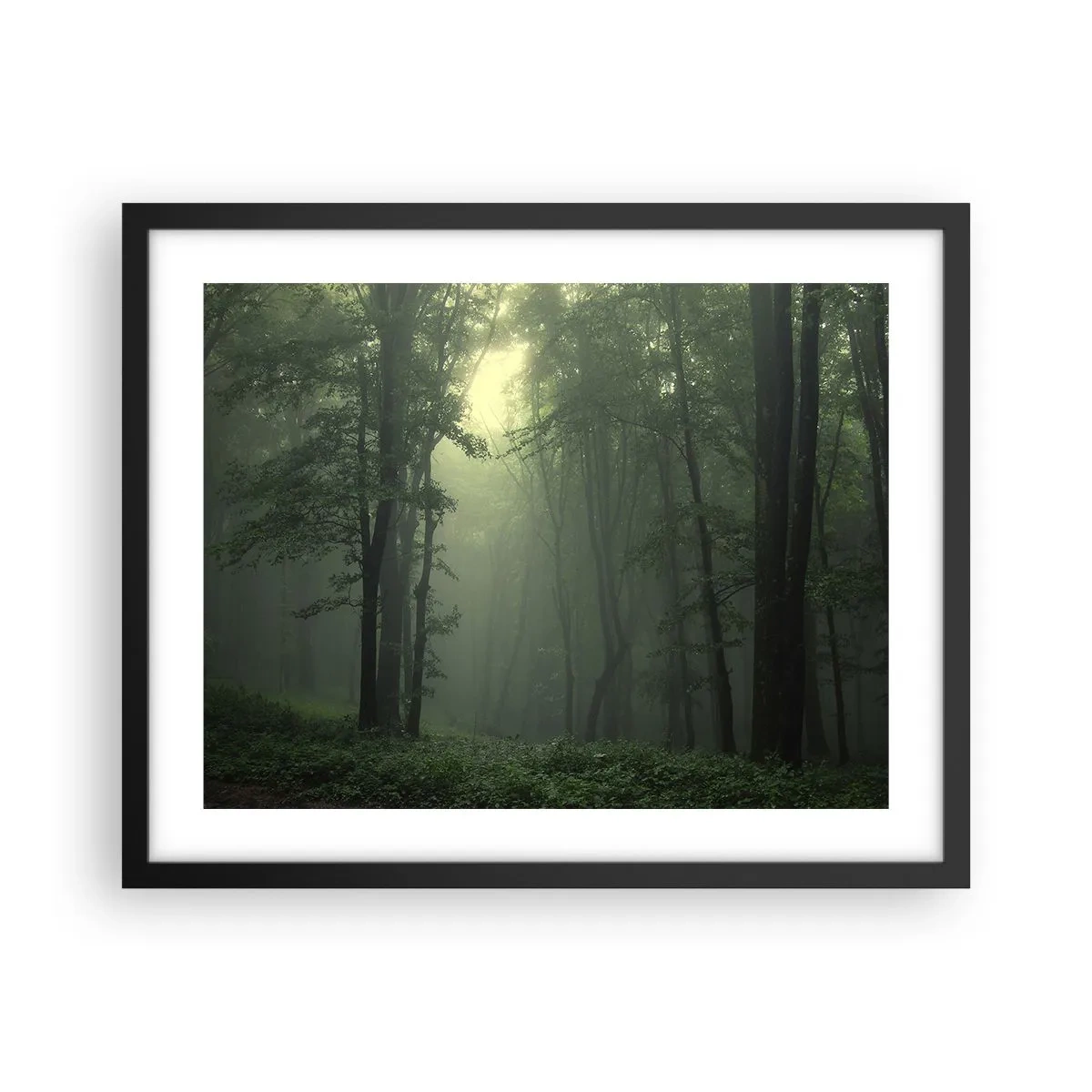 Affiche dans un cadre noir - Poster - Avant qu'il ne se réveille - 50x40 cm