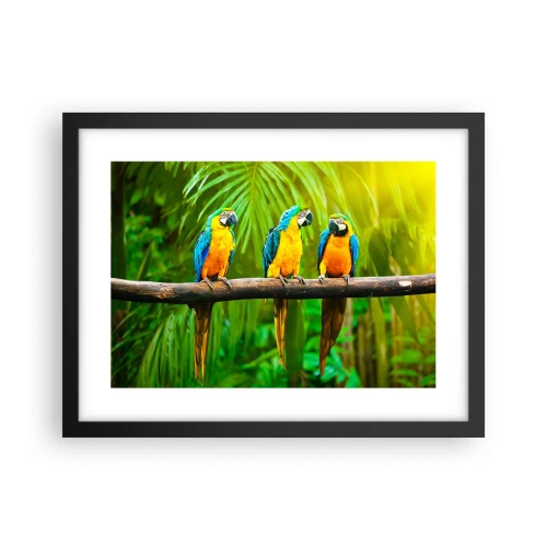 Affiche dans un cadre noir - Poster - Et avez-vous entendu qu'elle ...? - 40x30 cm