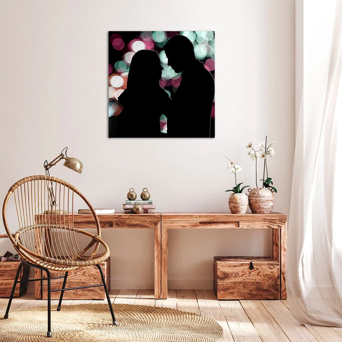 Impression sur toile - Image sur toile - Oui! - 40x40 cm