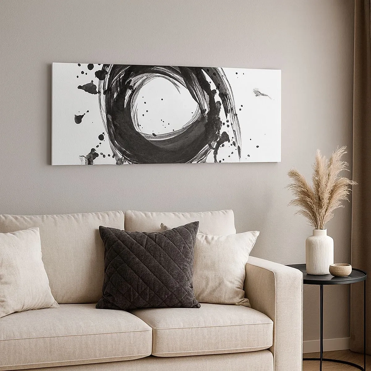 Impression sur toile - Image sur toile - Le tourbillon de la création - 100x40 cm