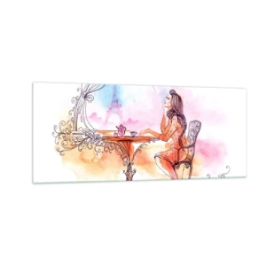 Impression sur verre - Image sur verre - Le chic parisien - 100x40 cm