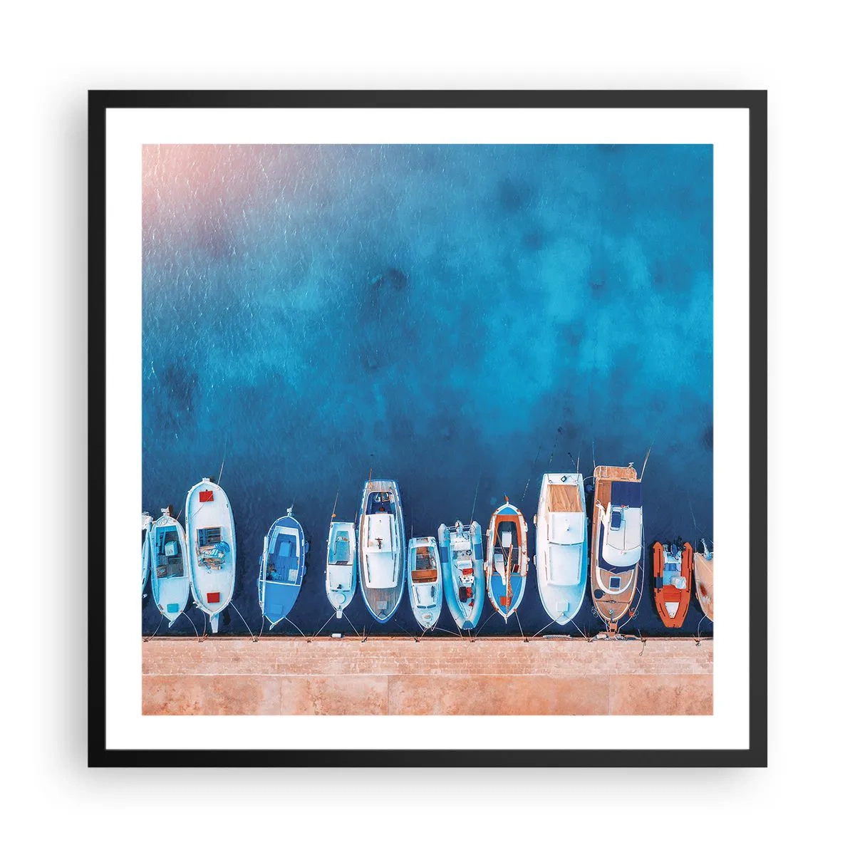 Affiche dans un cadre noir - Poster - En une seule fois - 60x60 cm