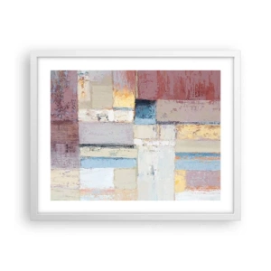 Affiche dans un cadre blanc - Poster - Le calme de la géométrie - 50x40 cm