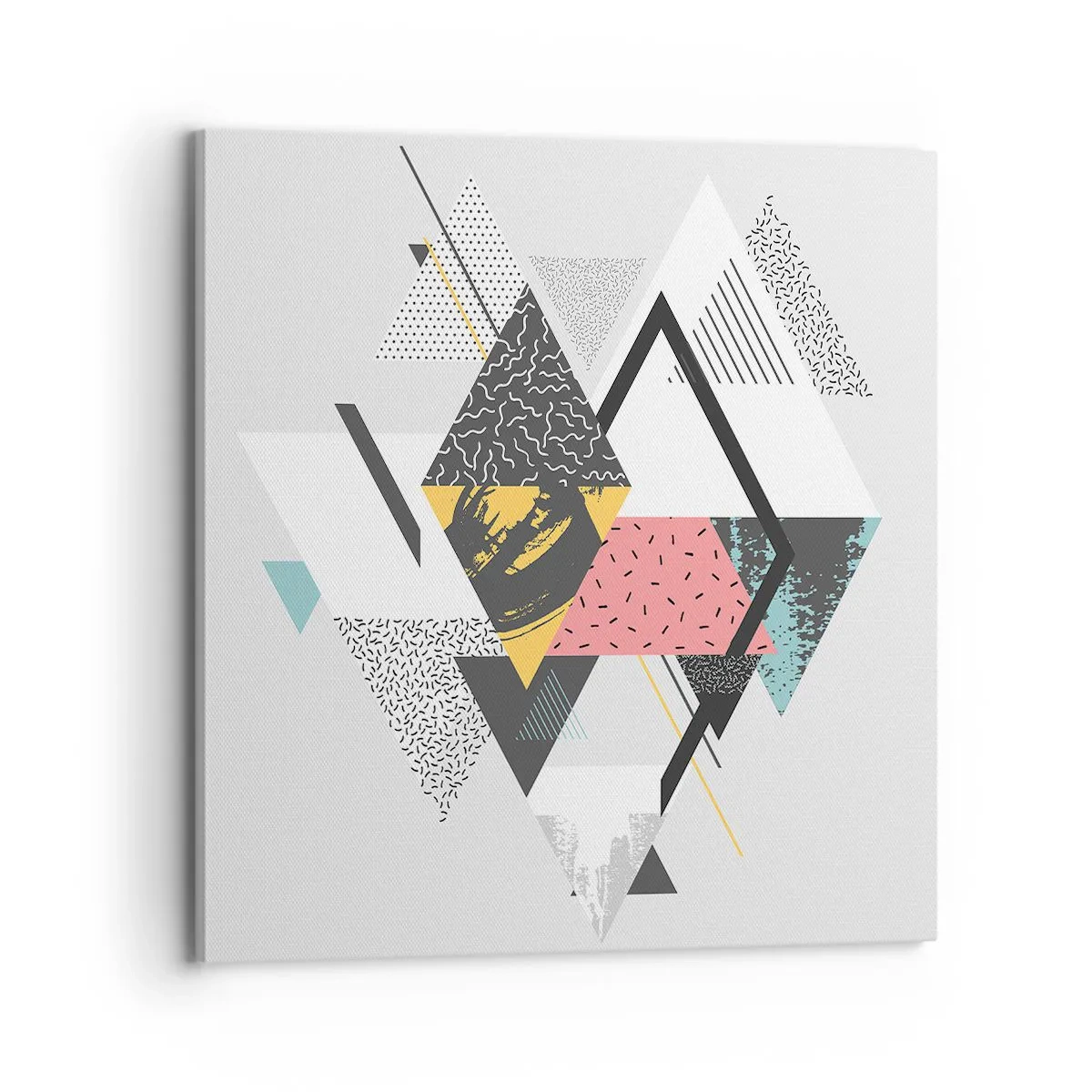 Impression sur toile - Image sur toile - Variation sur triangle et losange - 70x70 cm
