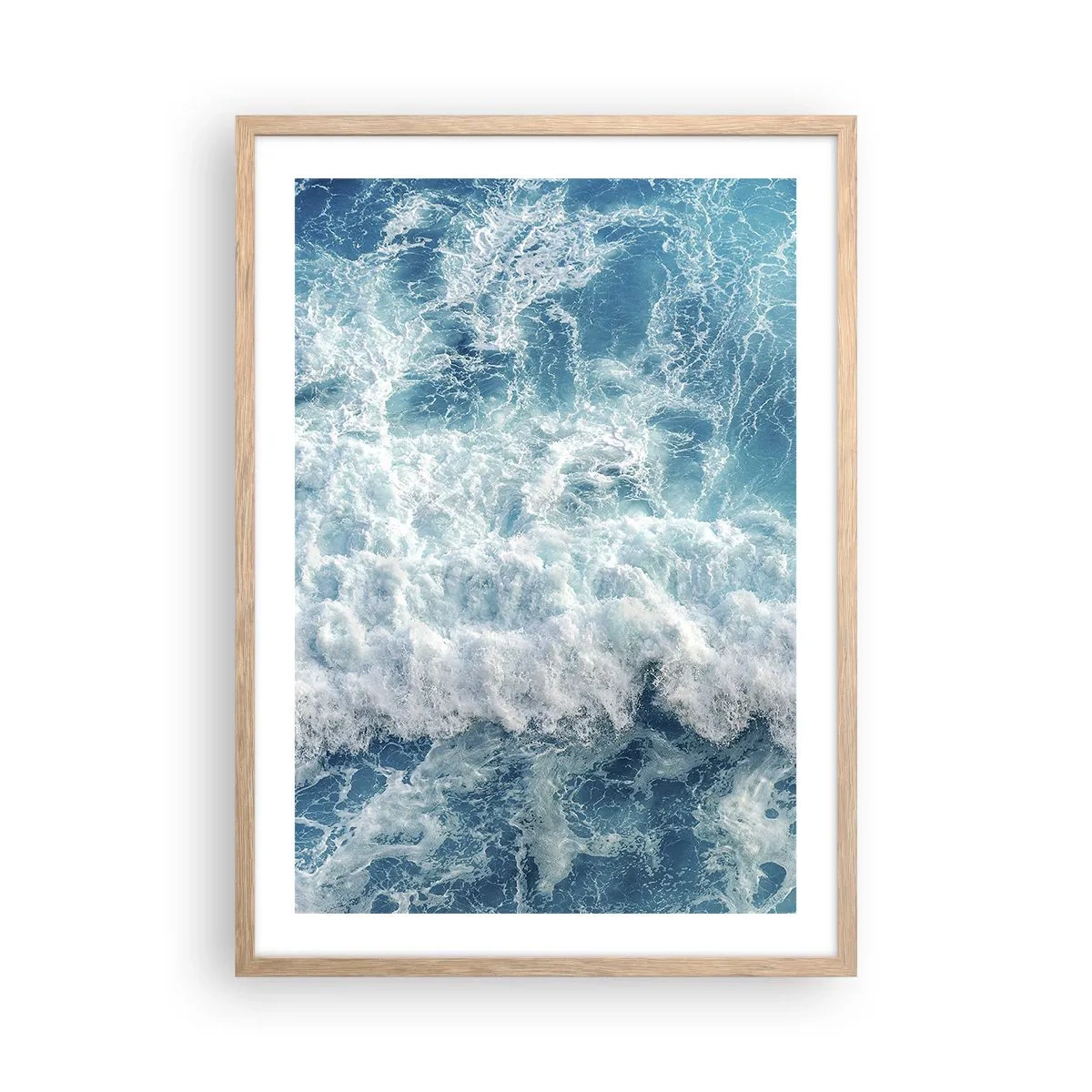 Affiche dans un chêne clair - Poster - Joyeusement et en sautant - 50x70 cm