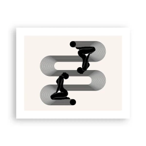 Affiche - Poster - Symétrie sensuelle - 50x40 cm