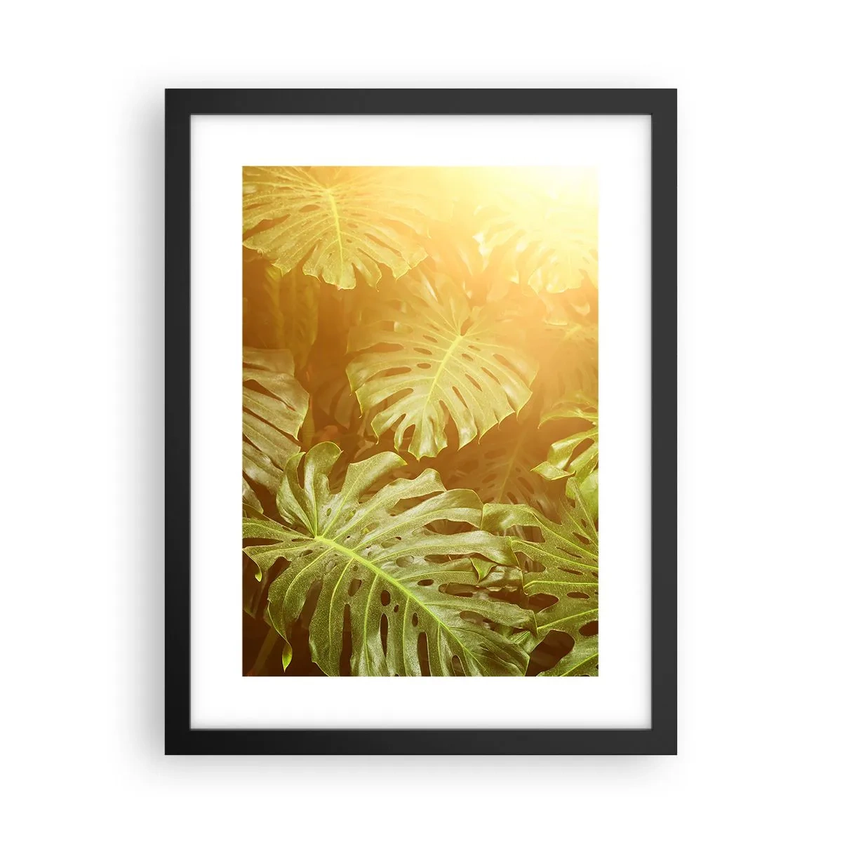 Affiche dans un cadre noir - Poster - Se fondre dans la verdure - 30x40 cm