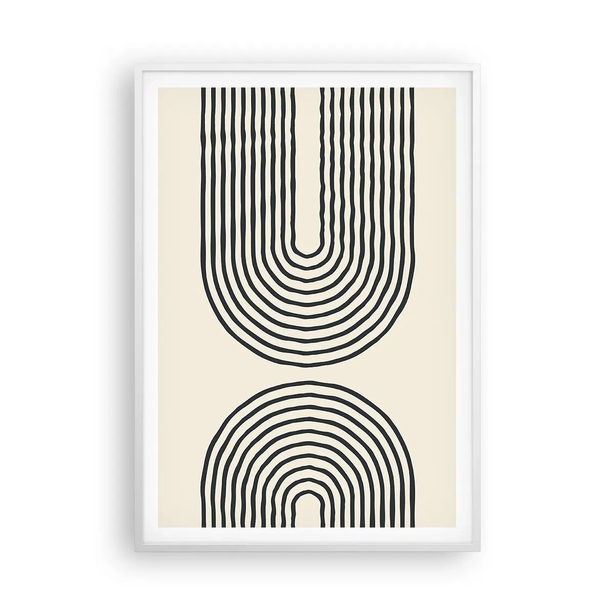 Affiche dans un cadre blanc - Poster - Dans un instant... - 70x100 cm