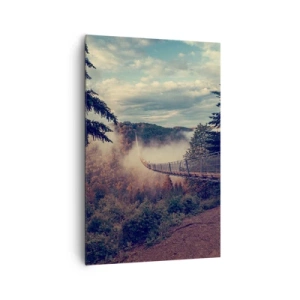 Impression sur toile - Image sur toile - Au-dessus de la forêt d'automne - 80x120 cm