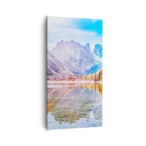 Impression sur toile - Image sur toile - C'est déjà le printemps à la montagne - 55x100 cm