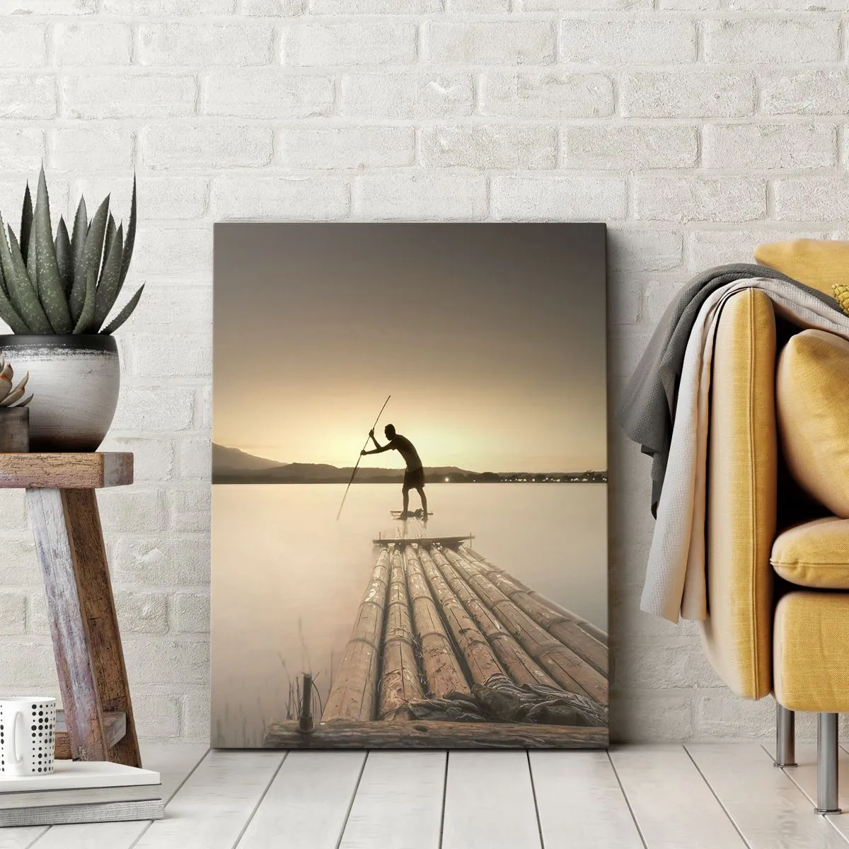 Impression sur toile - Image sur toile - Avant la fin du jour - 65x120 cm