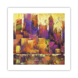 Affiche - Poster - Composition métropolitaine - 40x40 cm