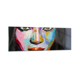 Impression sur verre - Image sur verre - Il est impossible de le quitter les yeux - 90x30 cm
