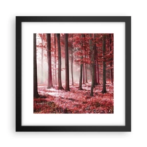 Affiche dans un cadre noir - Poster - Le rouge est tout aussi beau - 30x30 cm