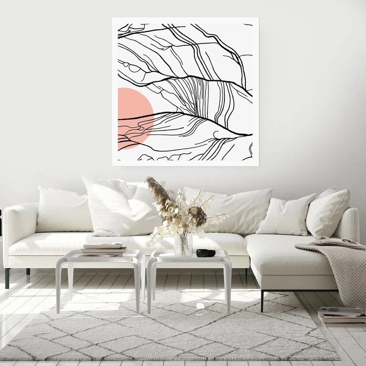 Affiche - Poster - Dans un réseau de brindilles - 60x60 cm