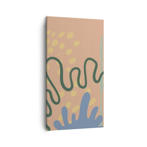 Impression sur toile - Image sur toile - Abstraction : diversité de la nature - 45x80 cm