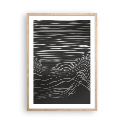 Affiche dans un chêne clair - Poster - Rythme et accent - 50x70 cm