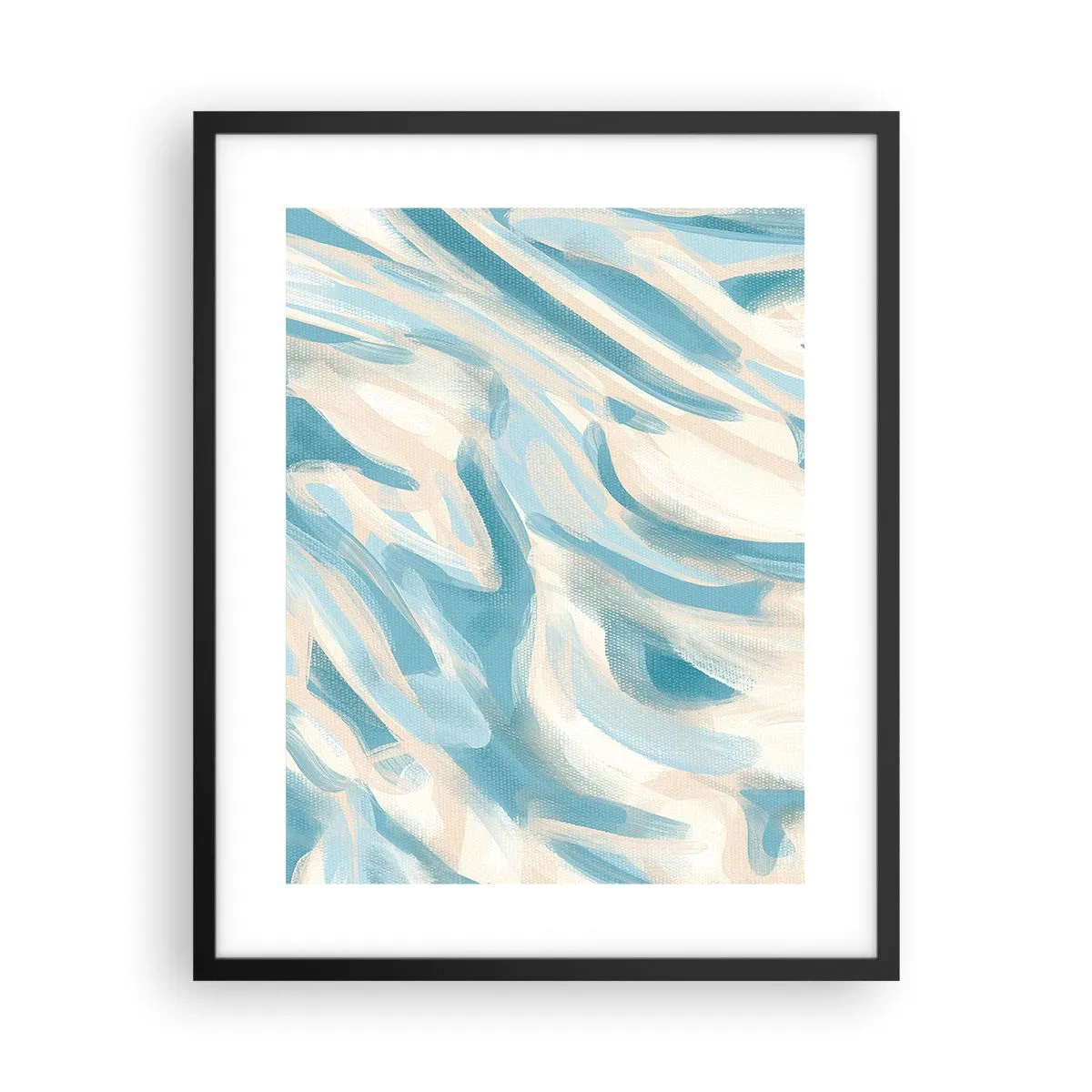 Affiche dans un cadre noir - Poster - Brise printanière - 40x50 cm